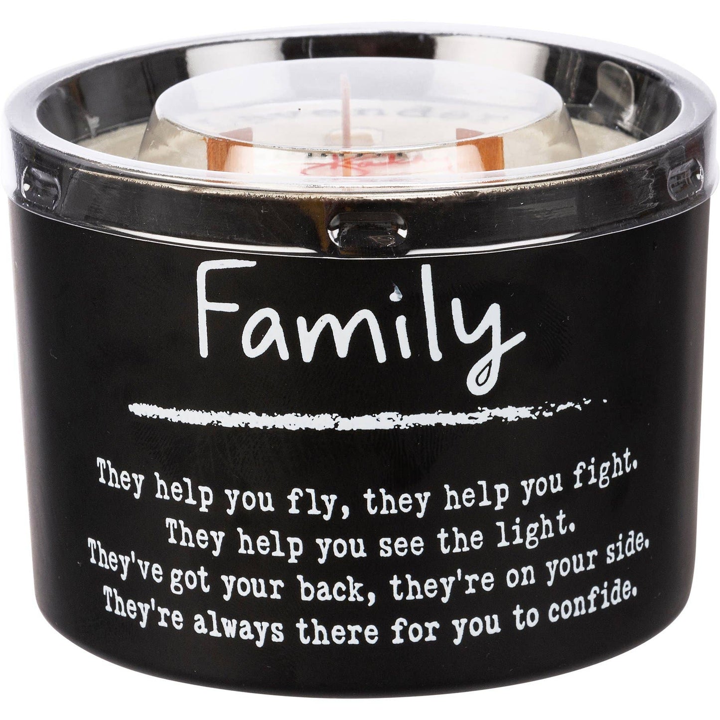 Family Poetry Candle