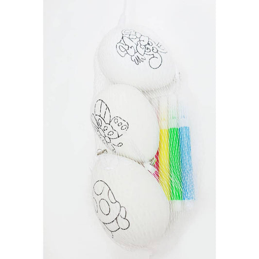 DIY White Easter Egg with Markers: WHITE