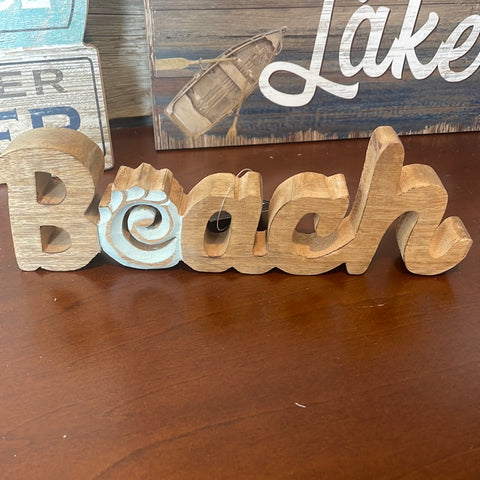 Beach Table Top Sign