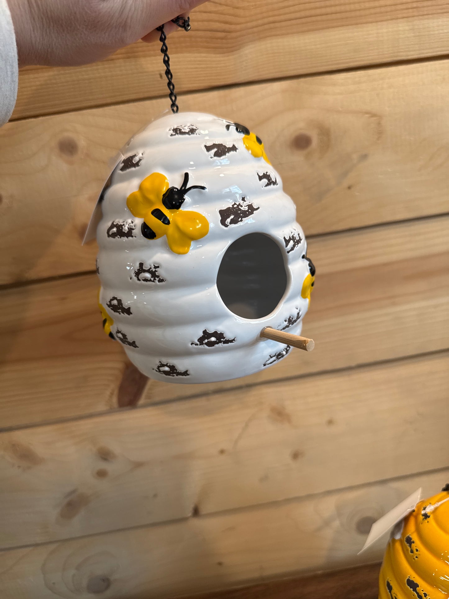 Ceramic Beehive birdhouse