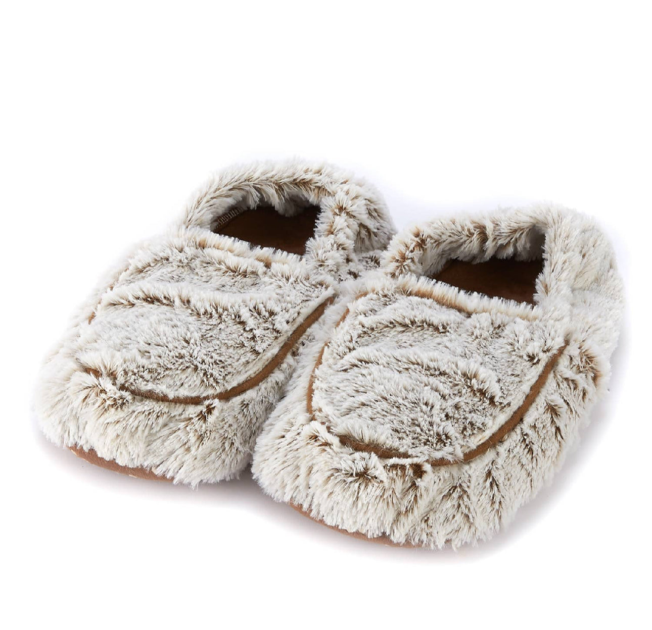 Marshmallow Brown Warmies Slippers