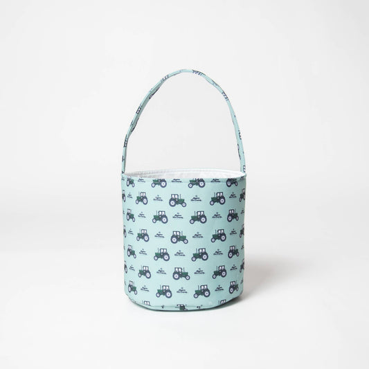 Green Tractor Easter Basket