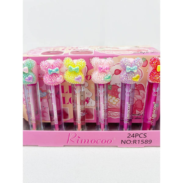 Bunny Colored LipGloss Set: MIX COLOR