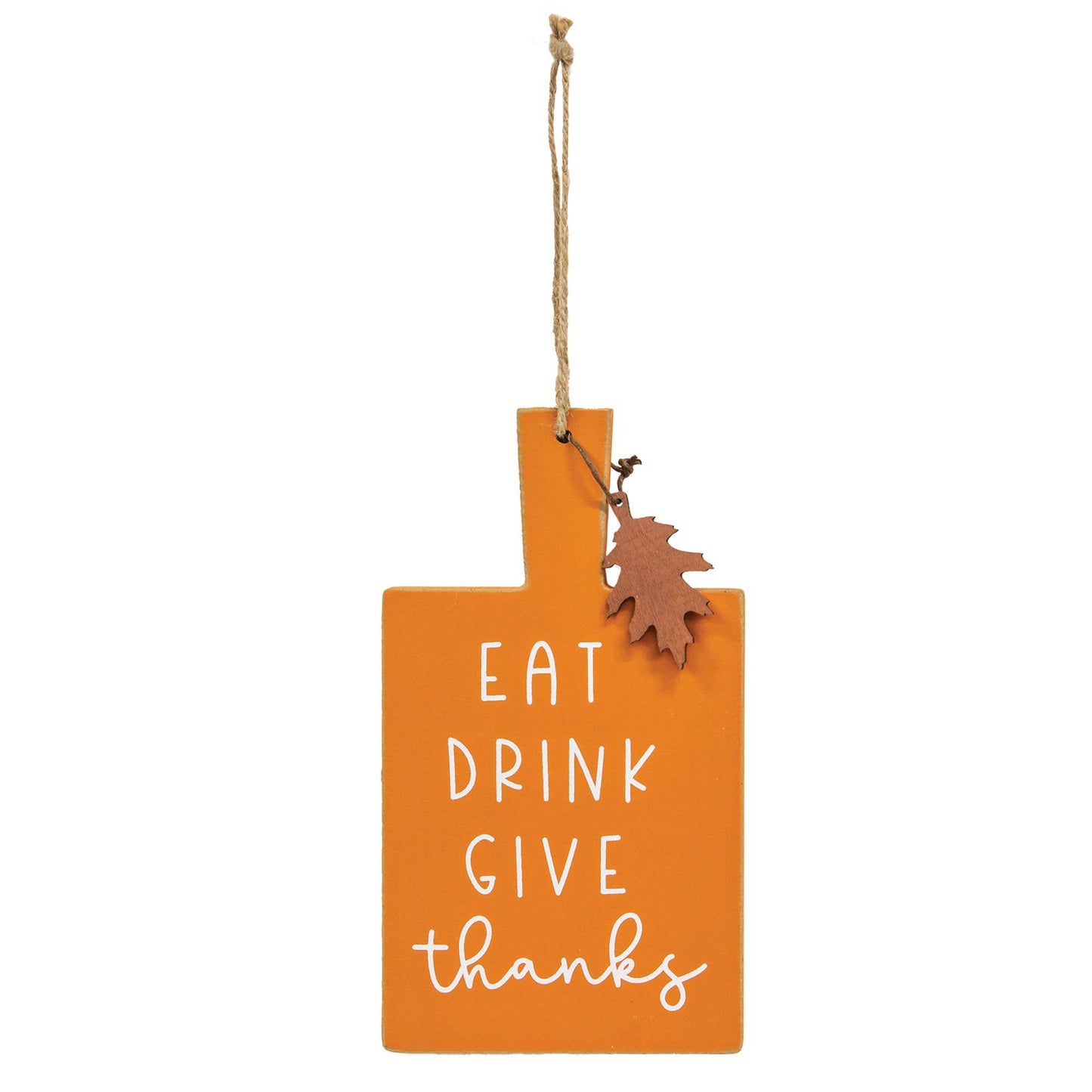 Eat Drink Give Thanks Cutting Board Sign Ornament