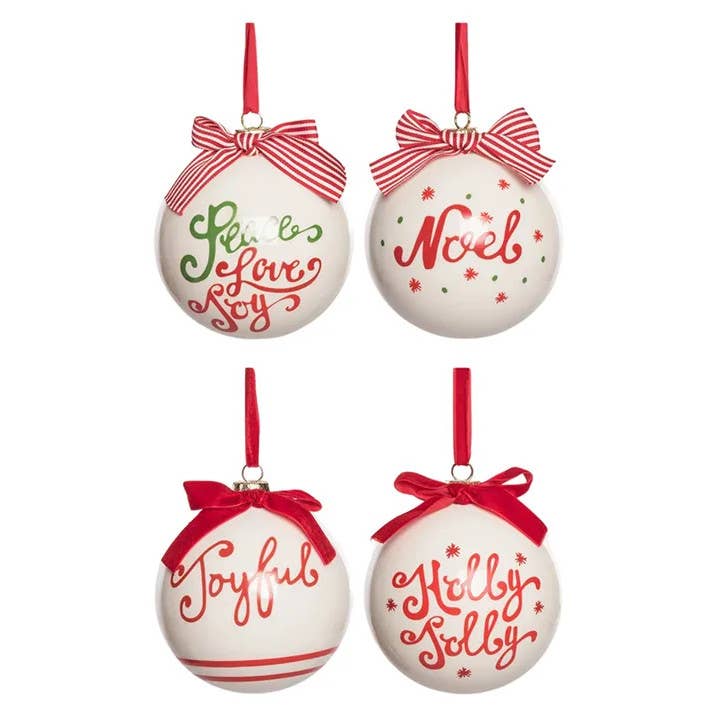 Ceramic Christmas Tree Ball Ornament