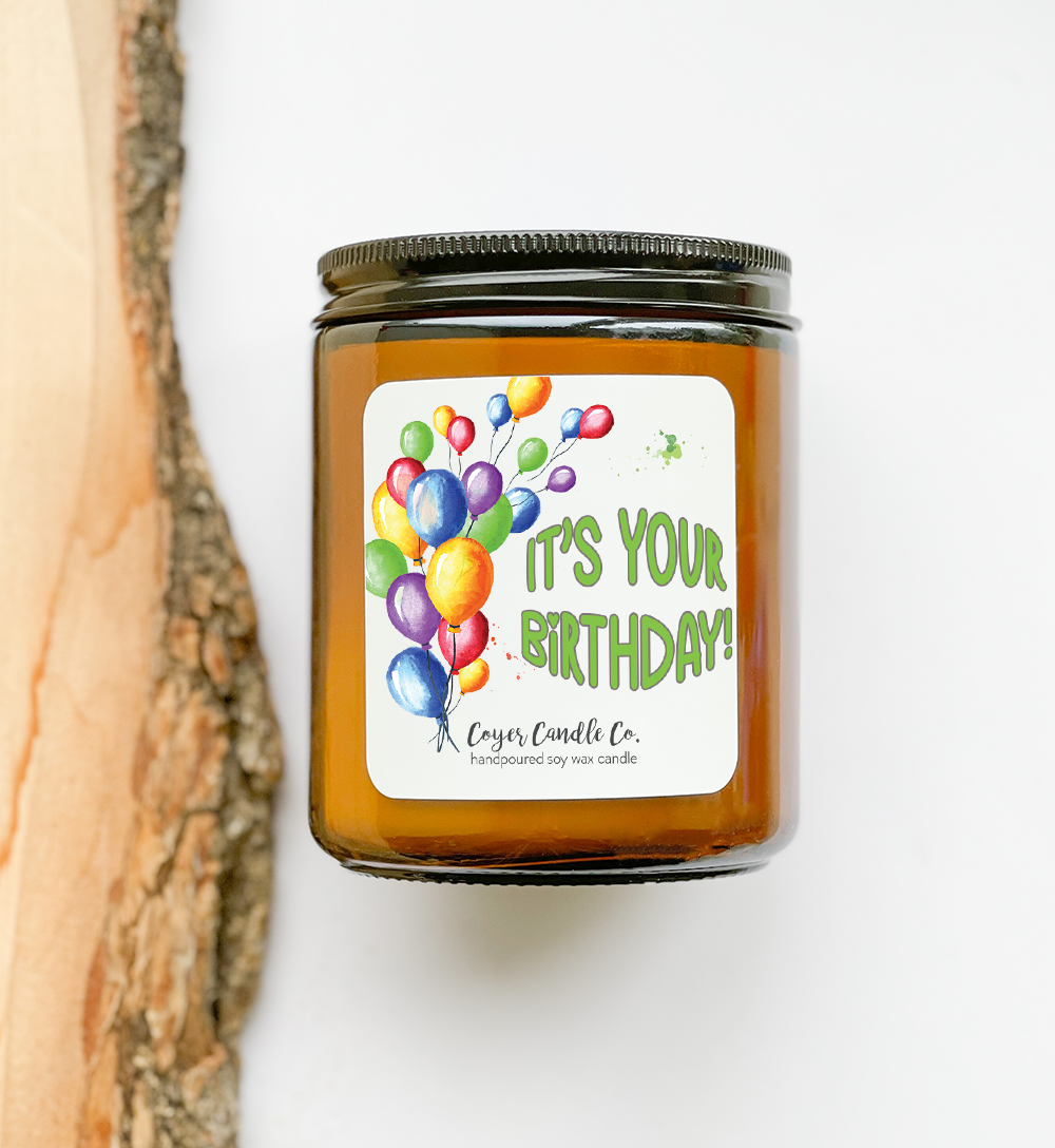 Happy Birthday | 9 oz: Happy Birthday - It's Your Day! / 9 oz. Black Jar / Choose Happiness