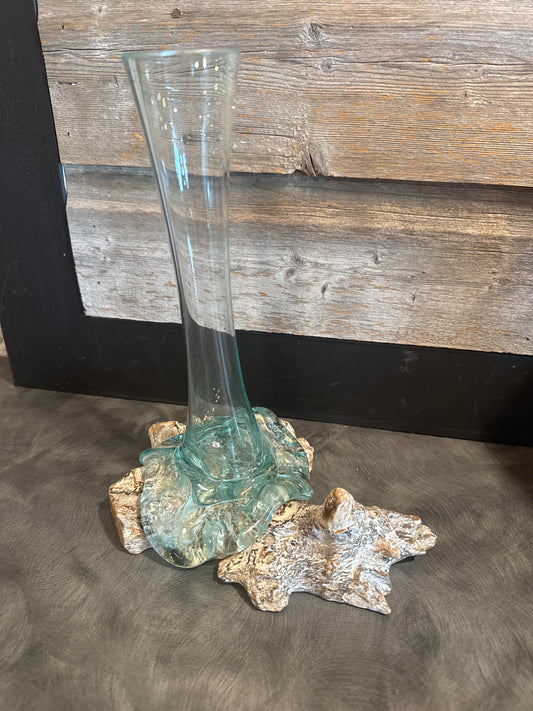 Driftwood with tall Vase