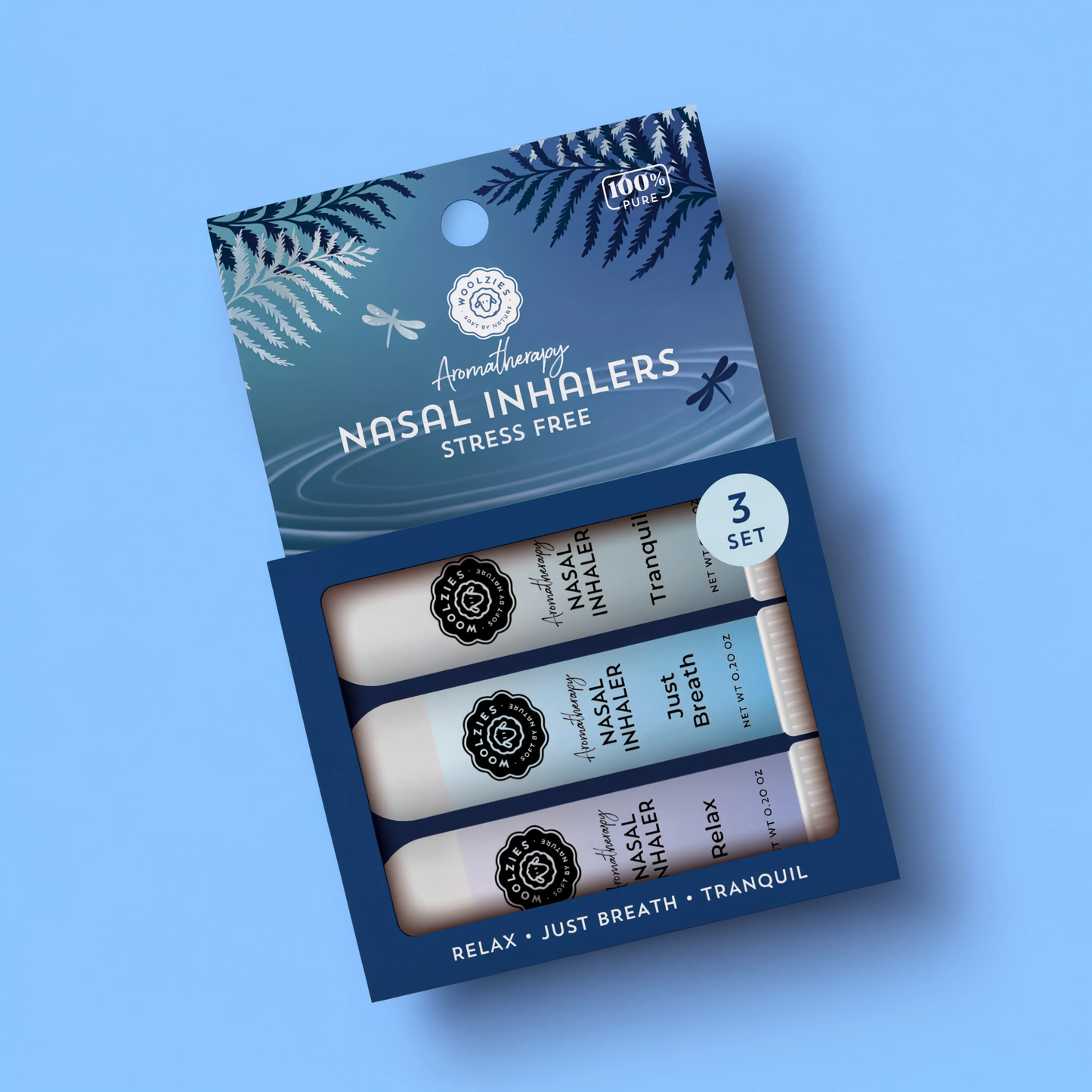 Stress Free  Set Of 3 Nasal Inhalers