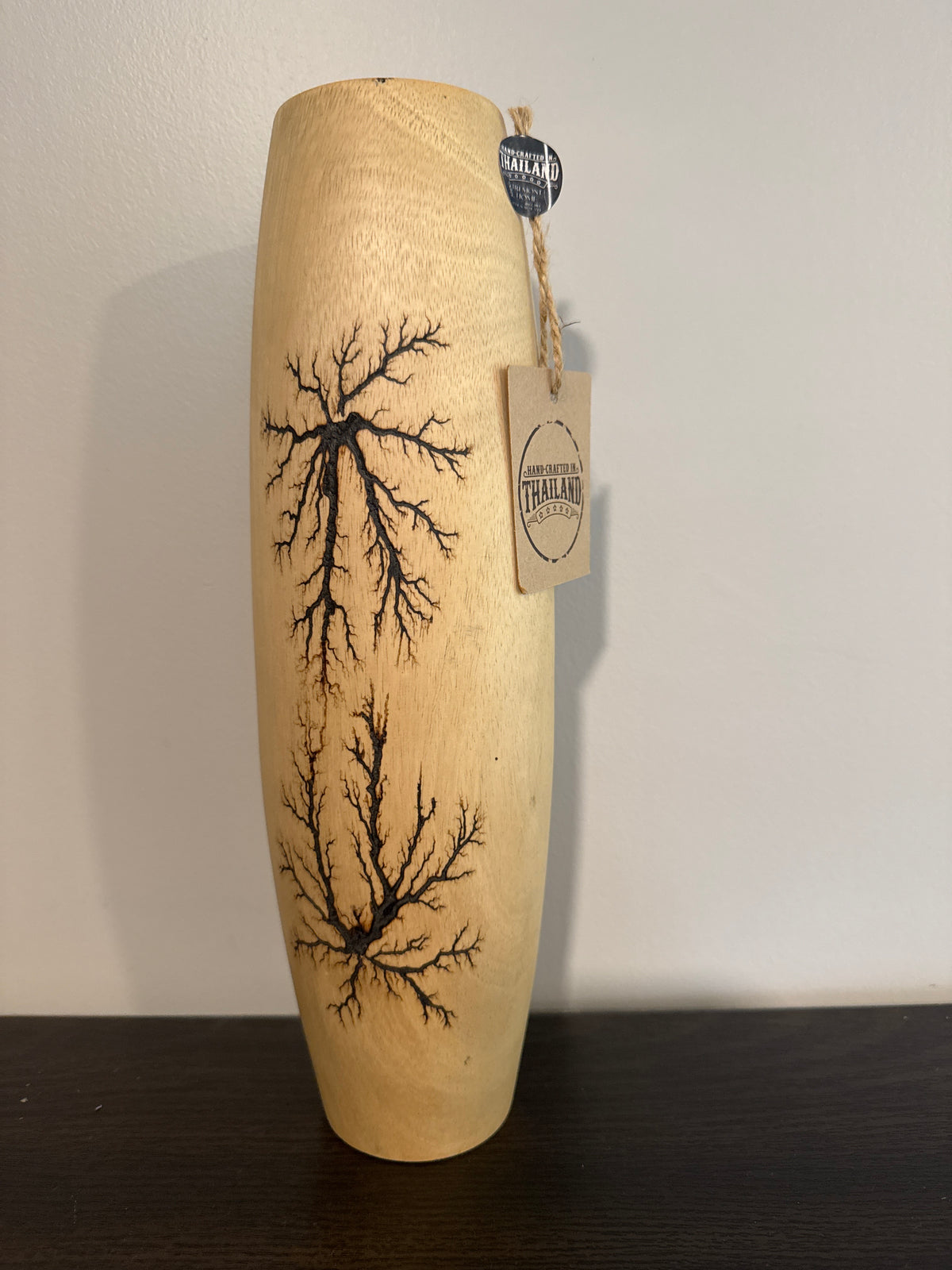 Handcrafted Wood Vase