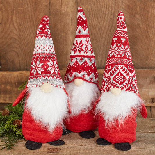 12"  Style Red Winter Time Gnome