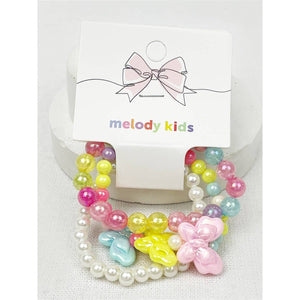 Butterfly Layering Kids Bracelets: MIX COLOR / ONE(12)