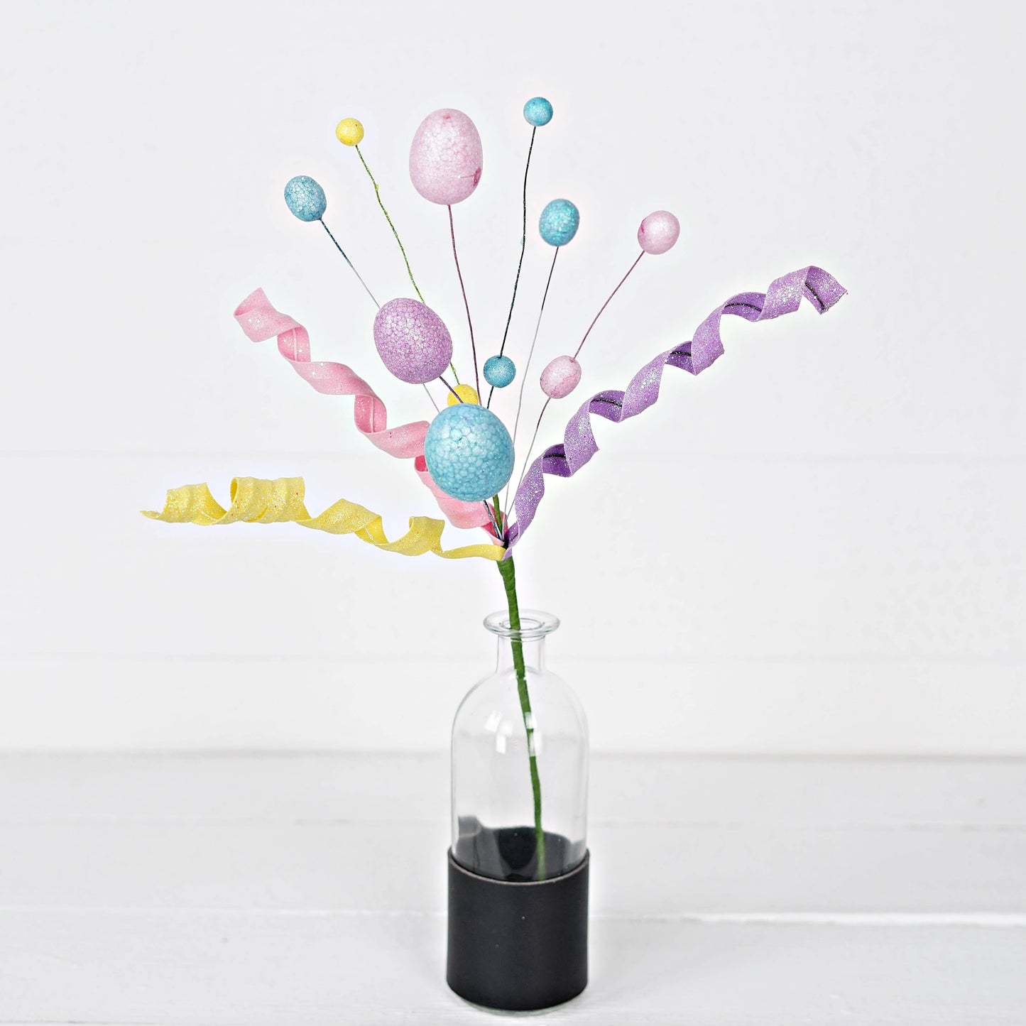 27192- 18in glitter Eggs with Spiral Pick