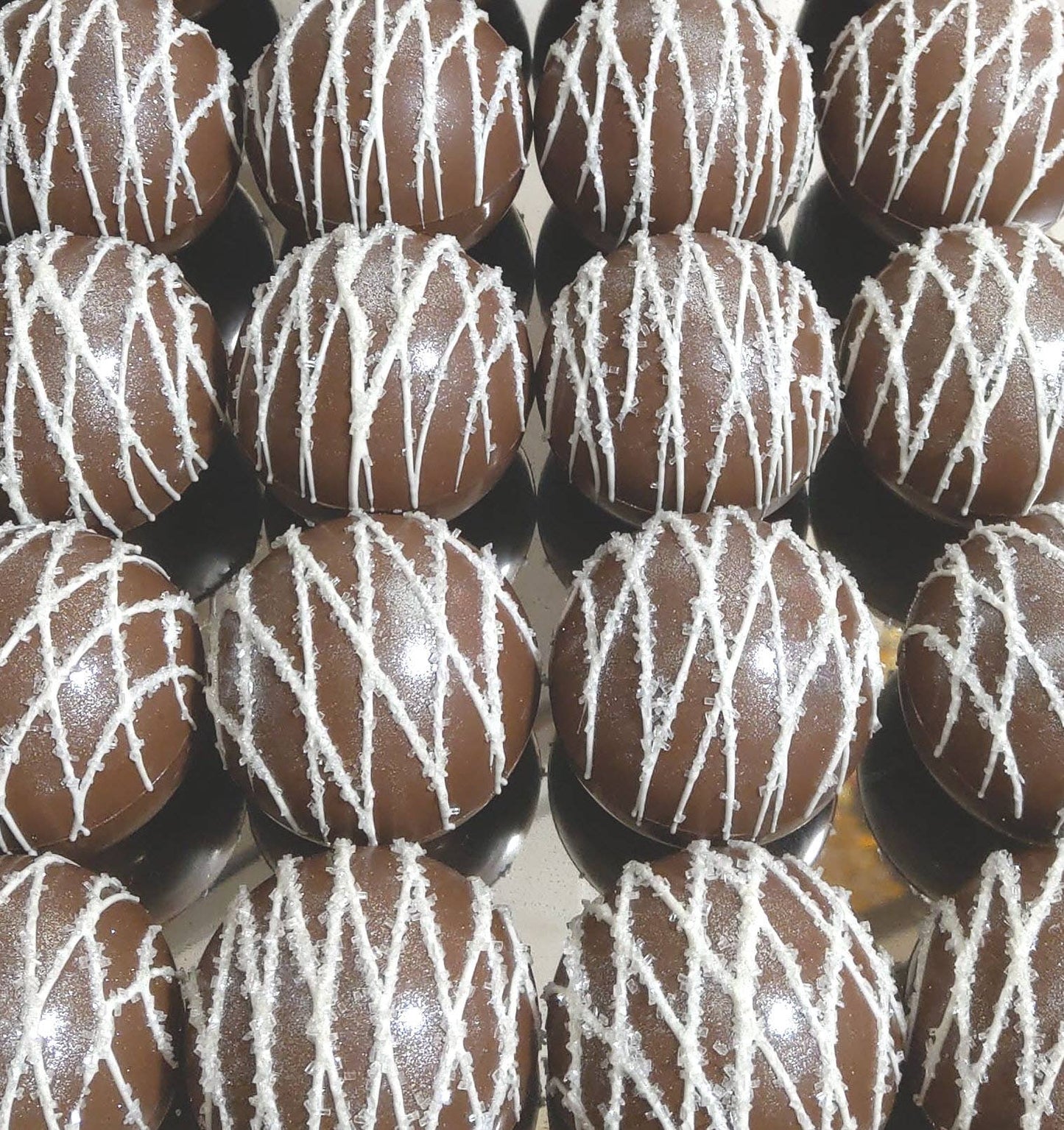 Winter Large Artisanal Hot Cocoa Bombs: Milk Chocolate