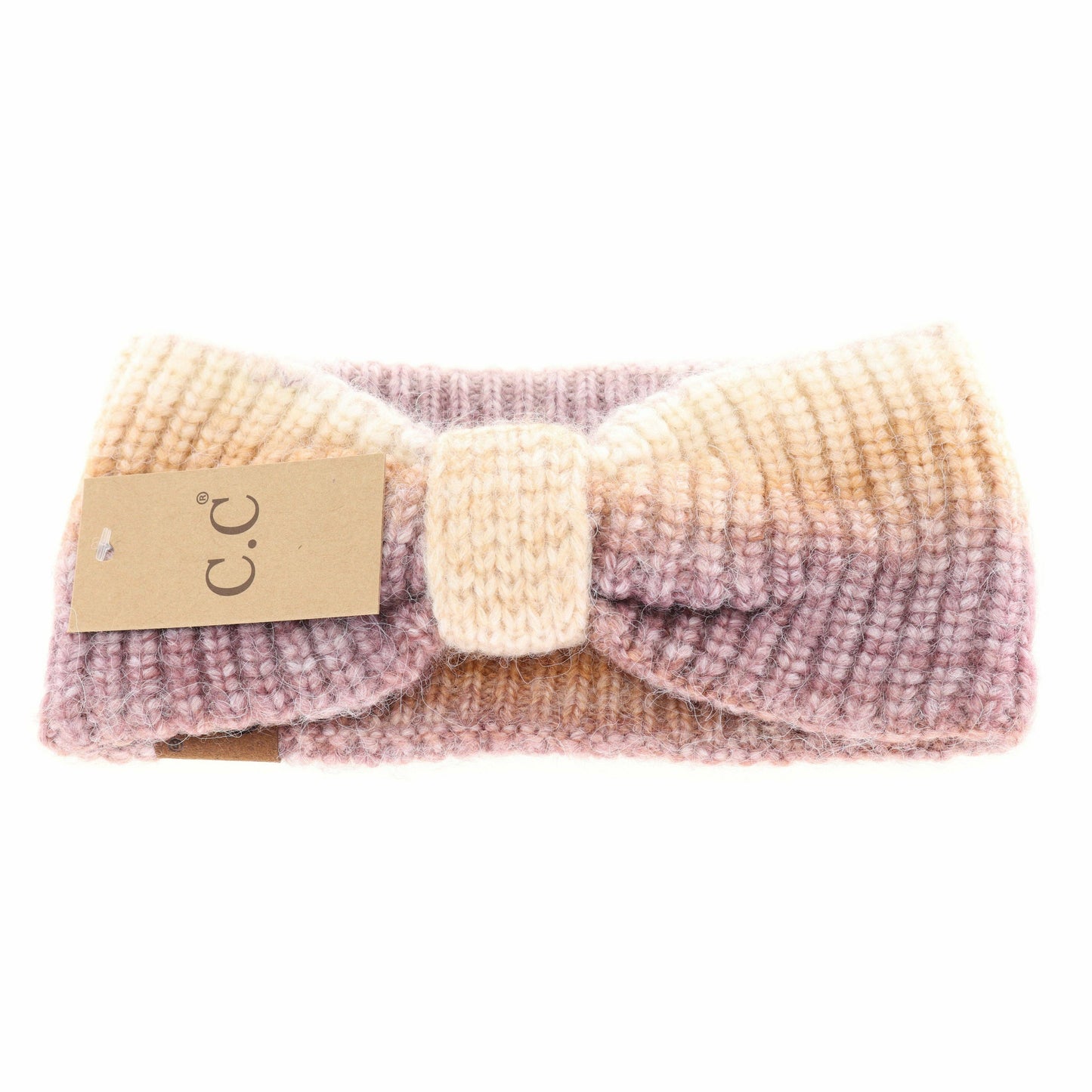 Multicolored Ombre C.C Head Wrap HW2077: Black Multi