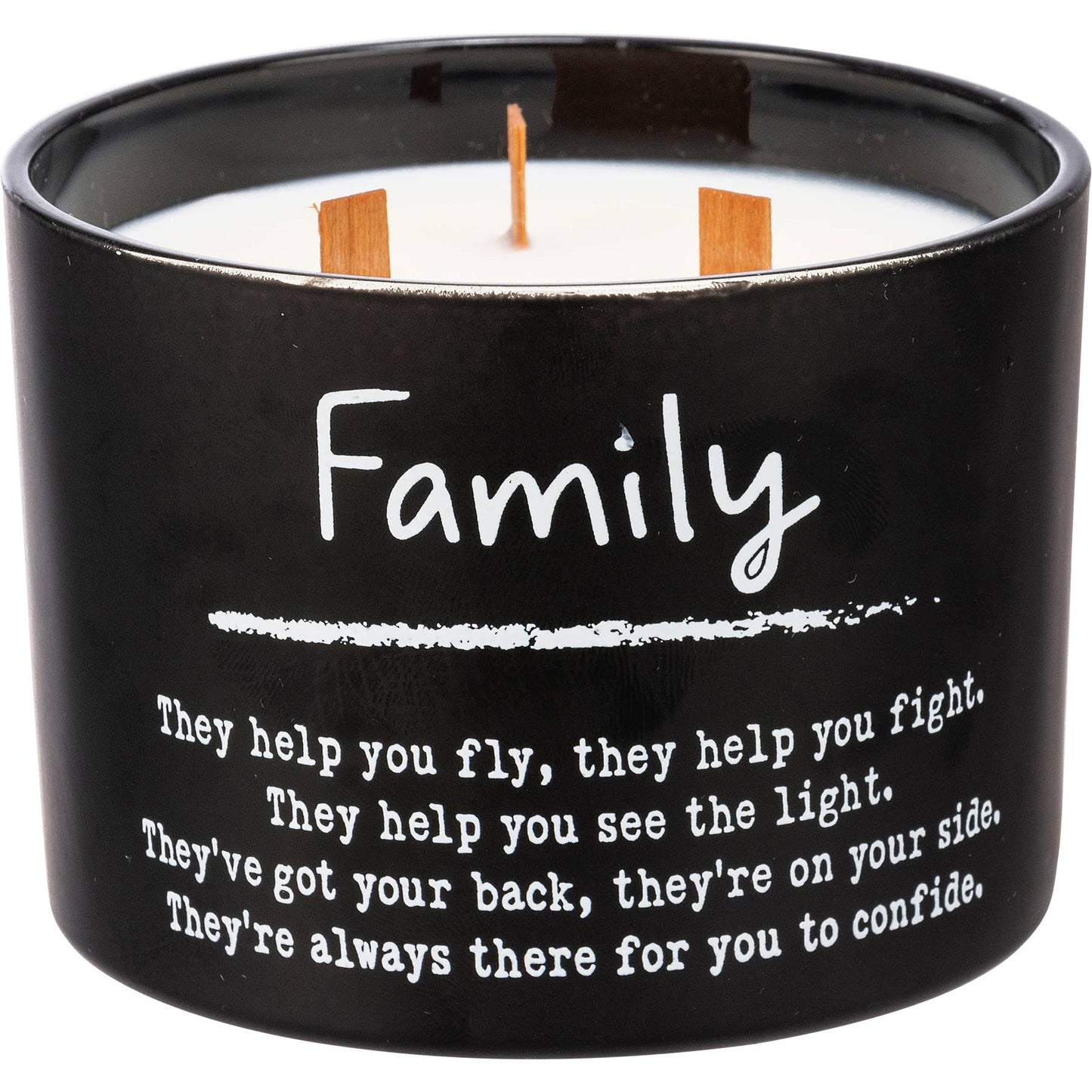 Family Poetry Candle