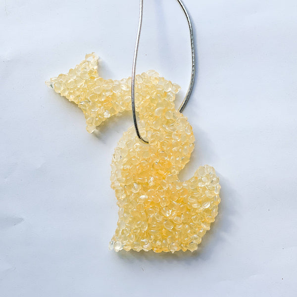 Michigan Shaped Air Freshener - *NEW* Winter Scents: Frozen Lake / Full State MI