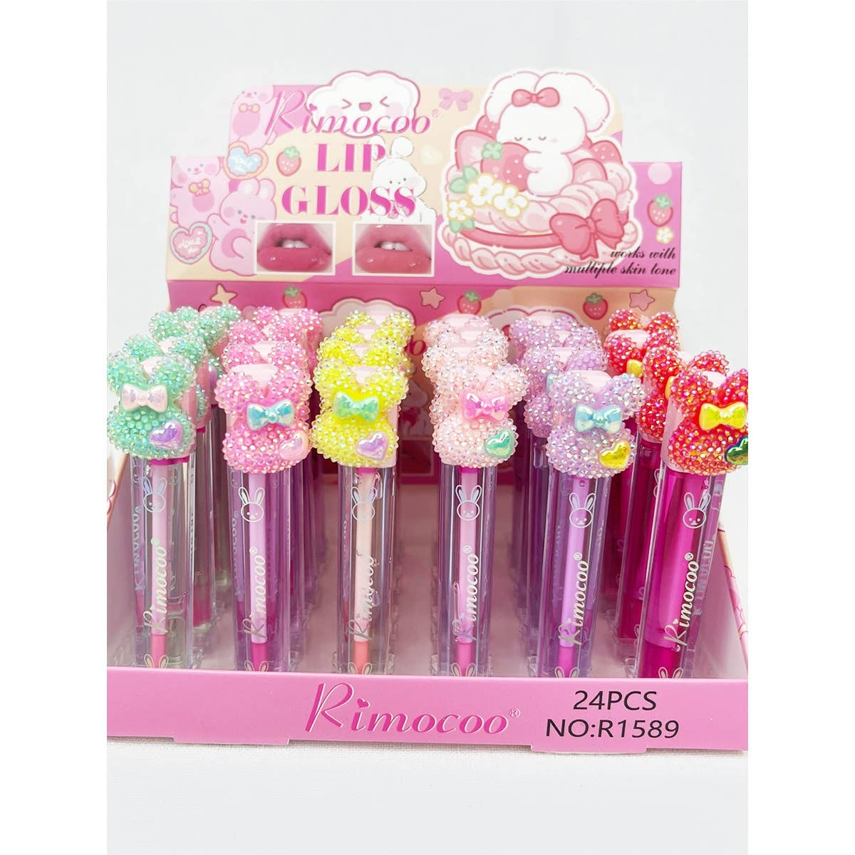 Bunny Colored LipGloss Set: MIX COLOR