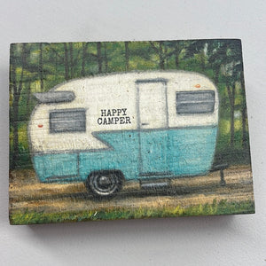 Happy Camper Block Sign