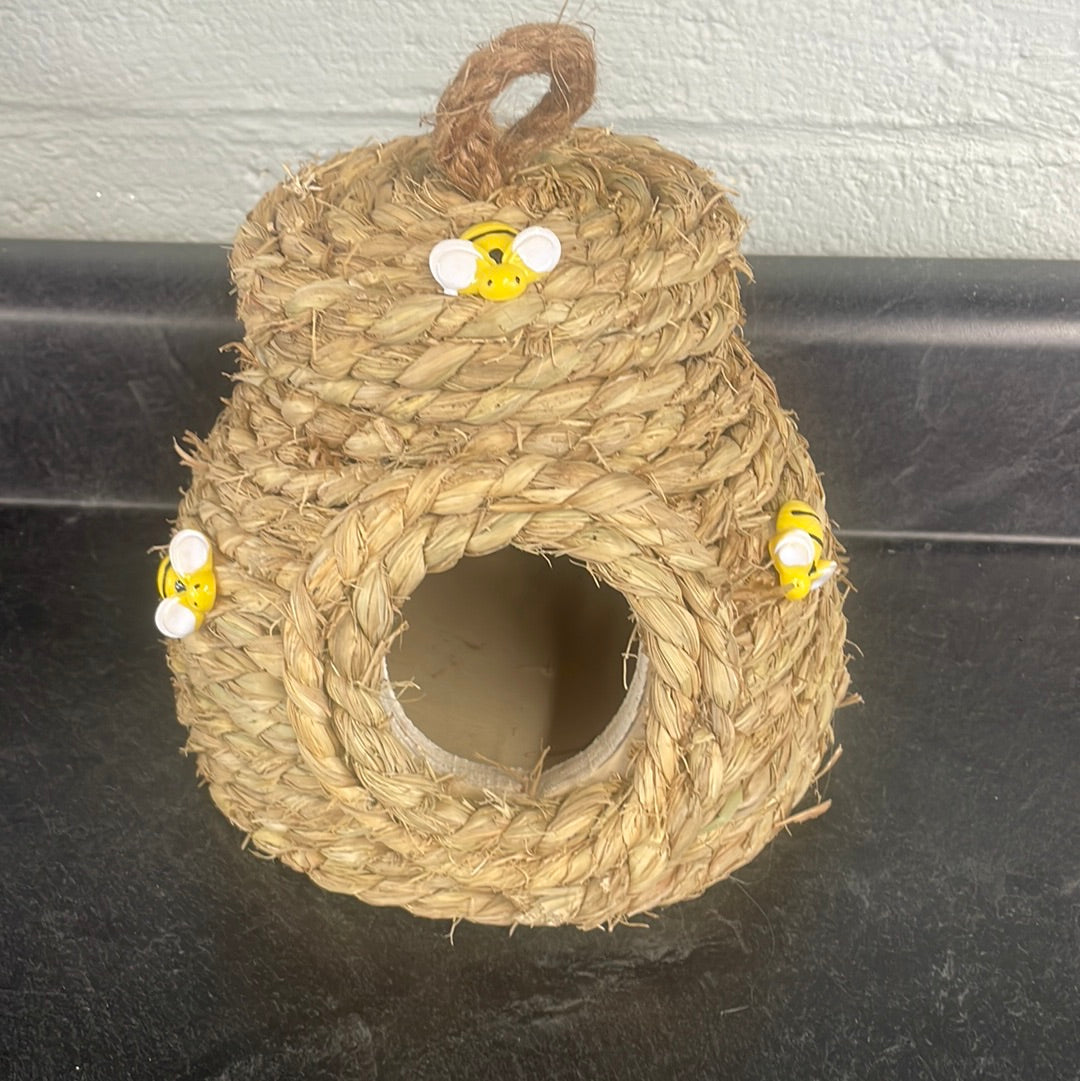 Medium Wood Honeycomb Birdhouse