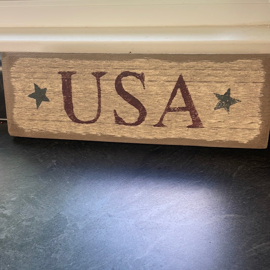 USA Wood Sign