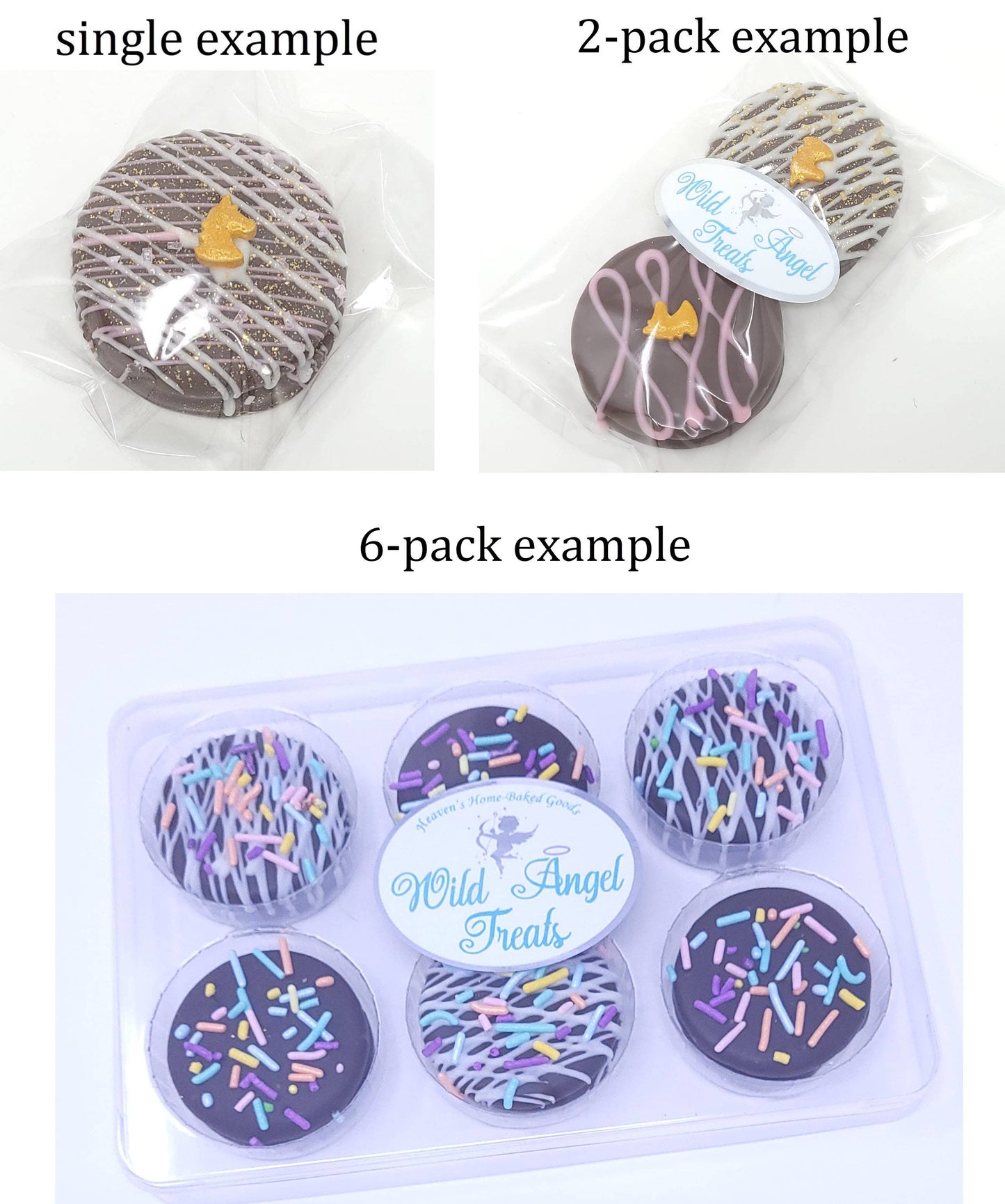 Christmas  Chocolate Covered Oreos: 6-Pack / White