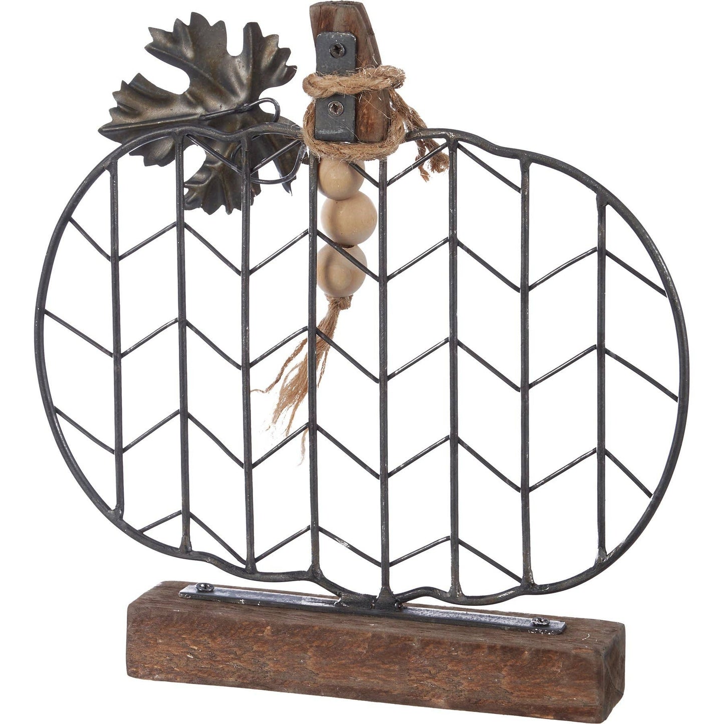 Chevron Pumpkin Slat Sitter