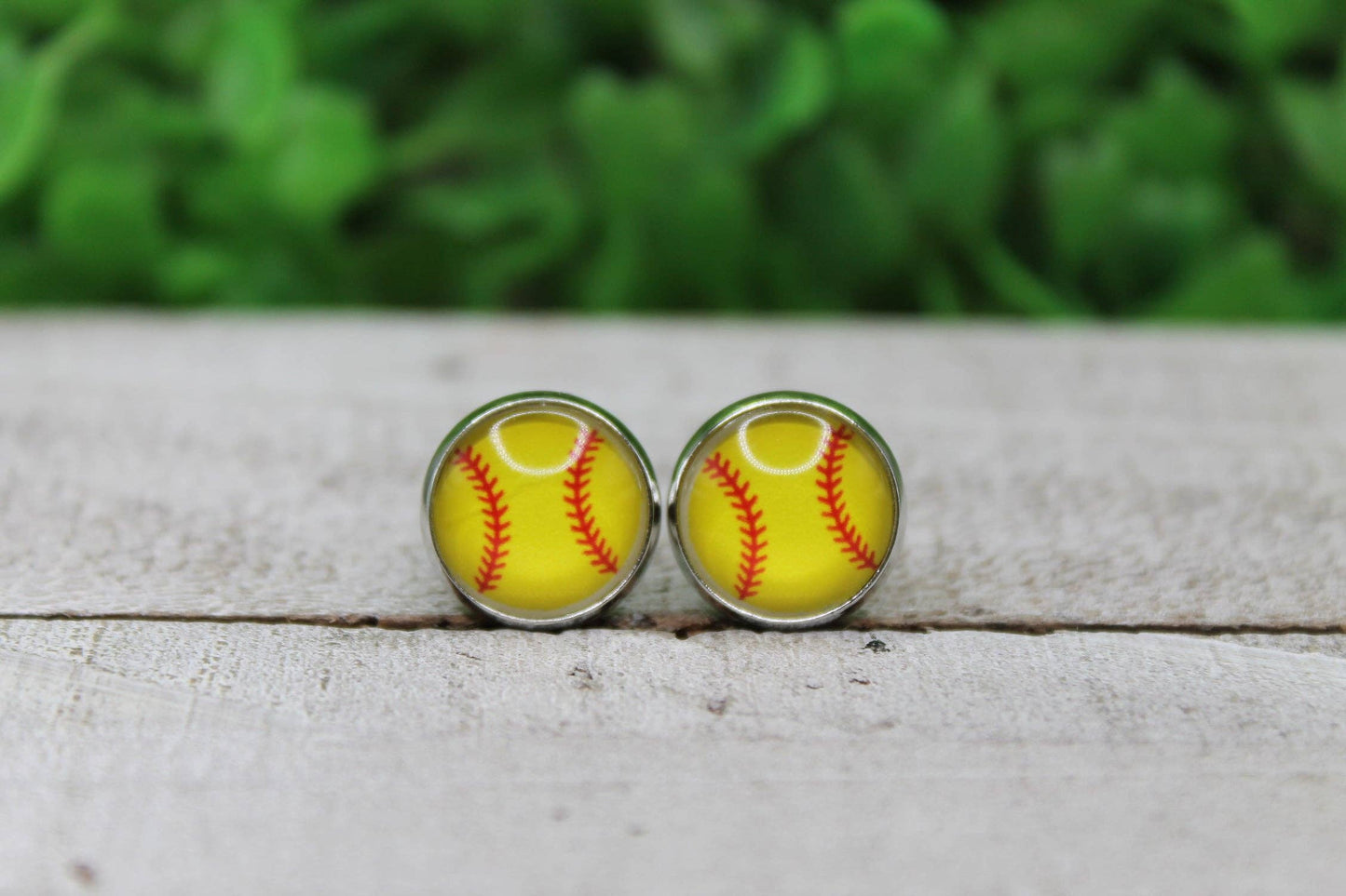 Softball Stud Earrings