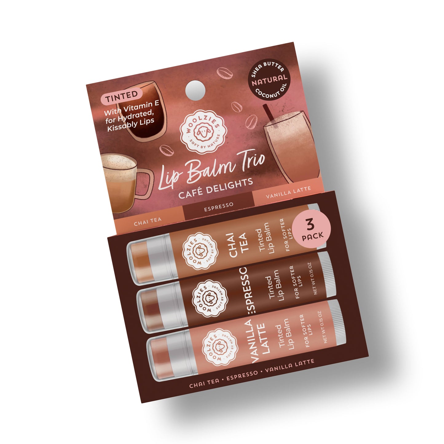 Cafe Delights Tinted Lip Balm Trio