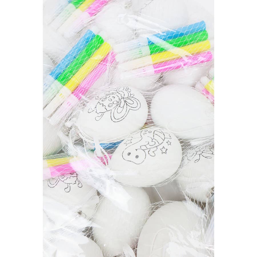 DIY White Easter Egg with Markers: WHITE