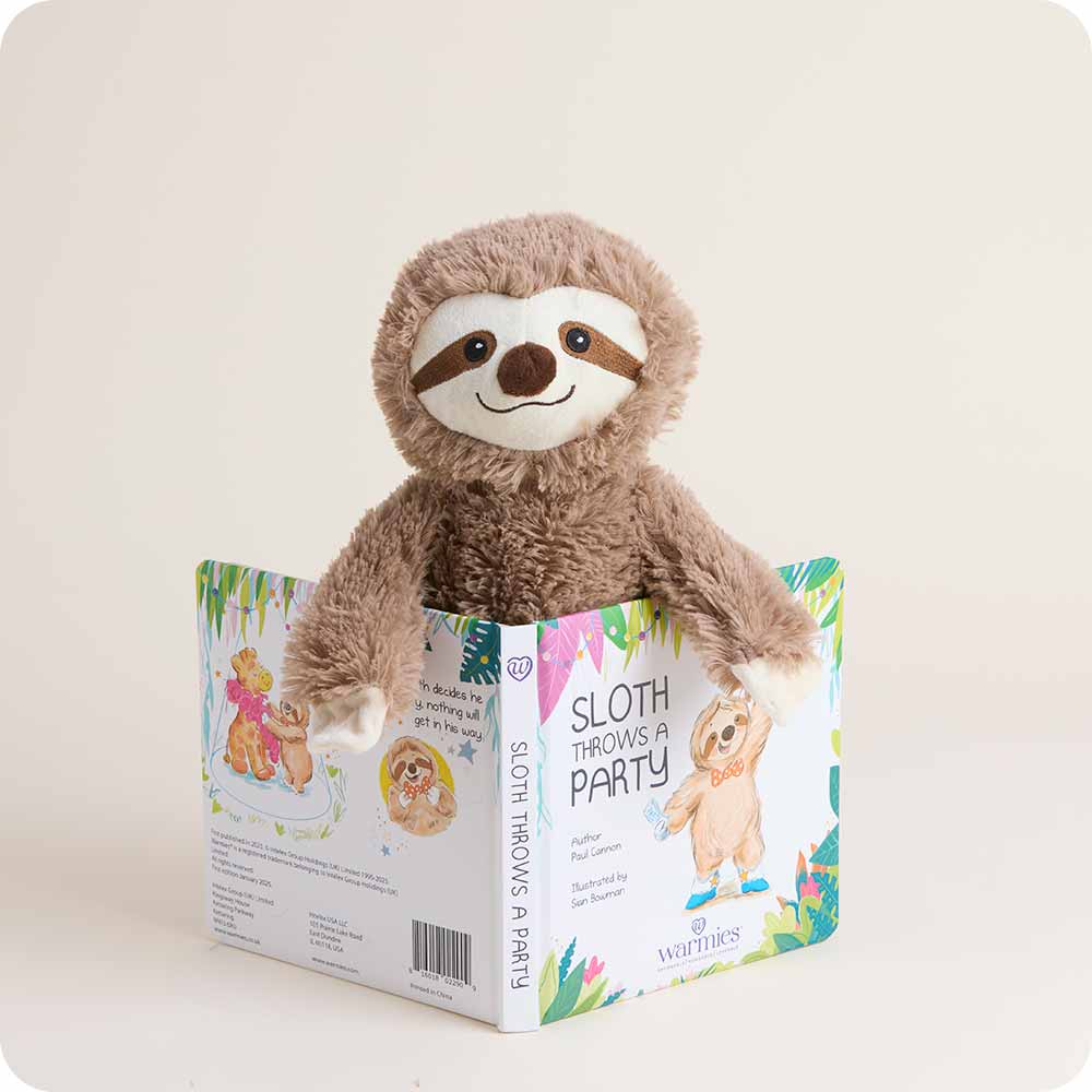 Warmies:Sloth Throws a Party Board Book Children's Story Book Great illustrations