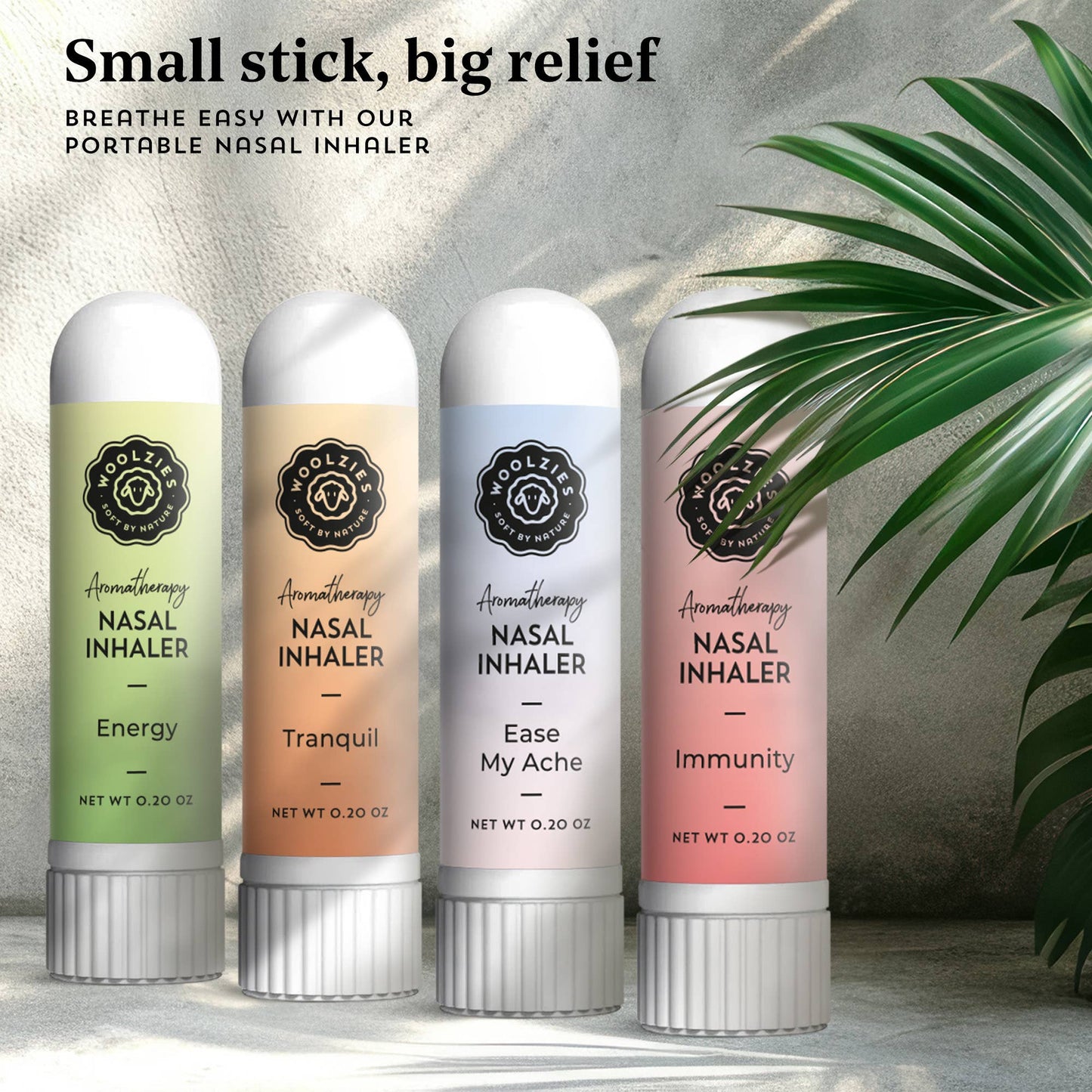 Aromatherapy Nasal Inhaler - Natural Essential Oil Blends: Unwind