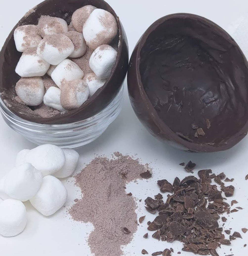 Winter Large Artisanal Hot Cocoa Bombs: Milk Chocolate