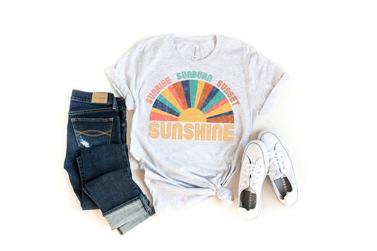 Sunrise and Sunshine Ash Tee: Adult 2XL