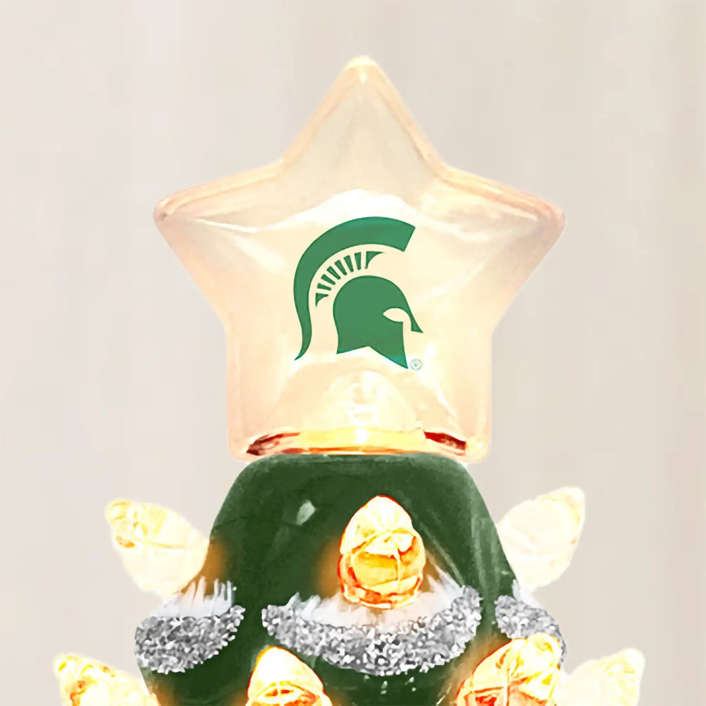 6.5" Michigan State Xmas Tree Nite Lite