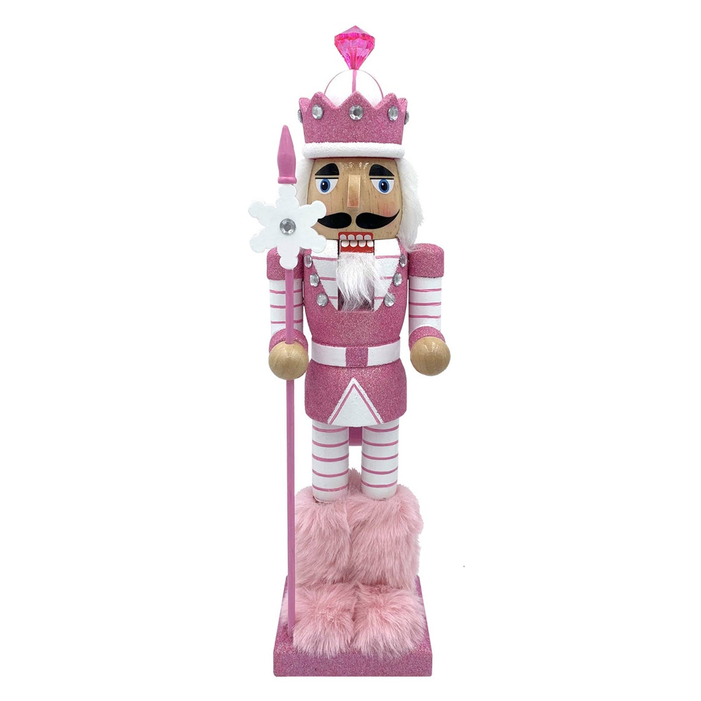 14" Pink Snowflake Nutcracker