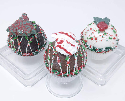 Christmas DELUXE Large Artisanal Hot Cocoa Bombs: Milk Chocolate