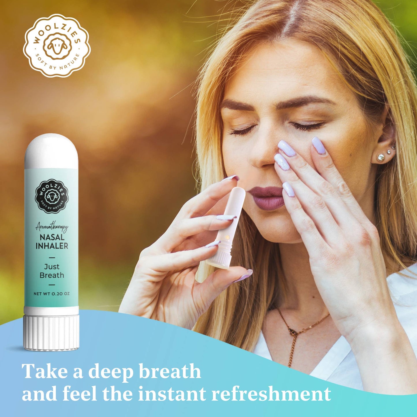 Aromatherapy Nasal Inhaler - Natural Essential Oil Blends: Unwind