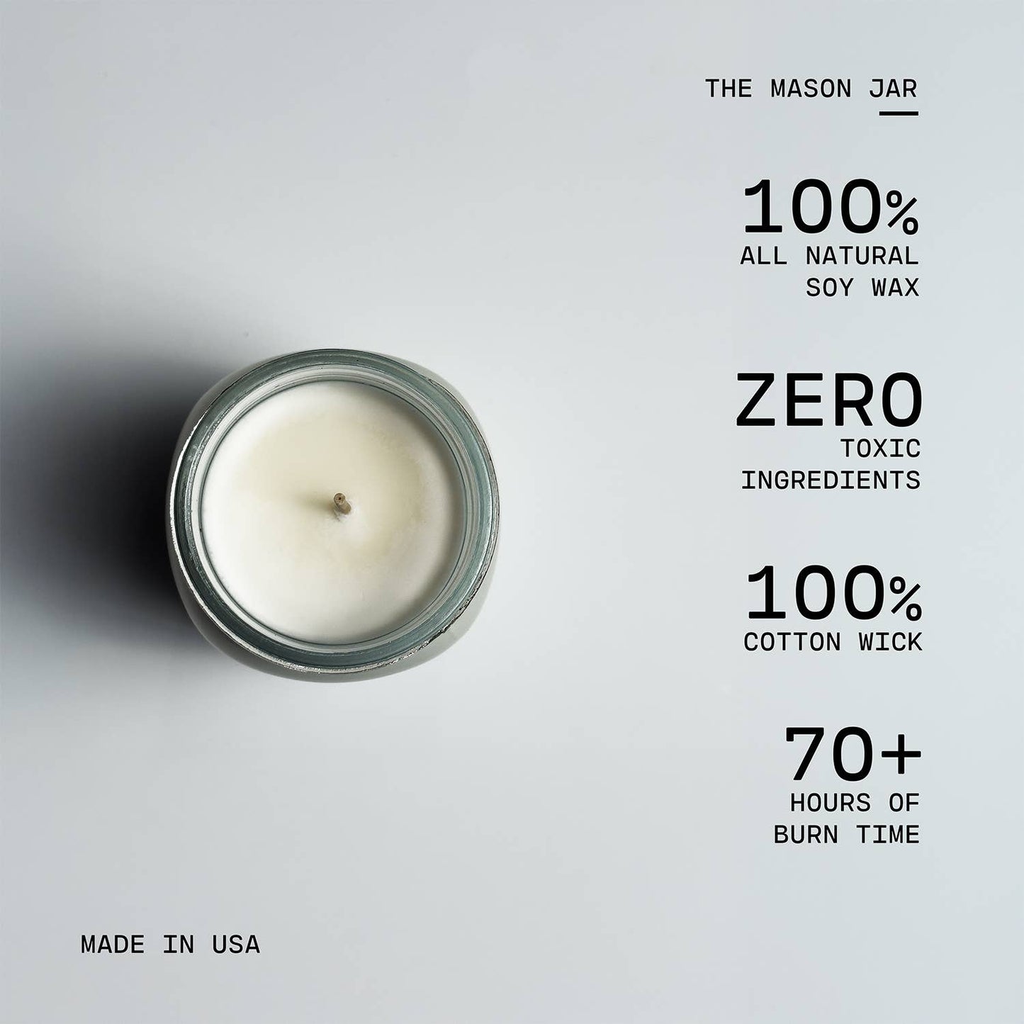 13 oz Mason Jar Christmas Candle: Farmhouse Christmas