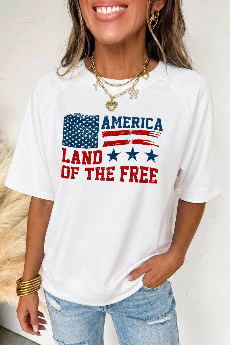 Independence Day Land of the Free Graphic Tee