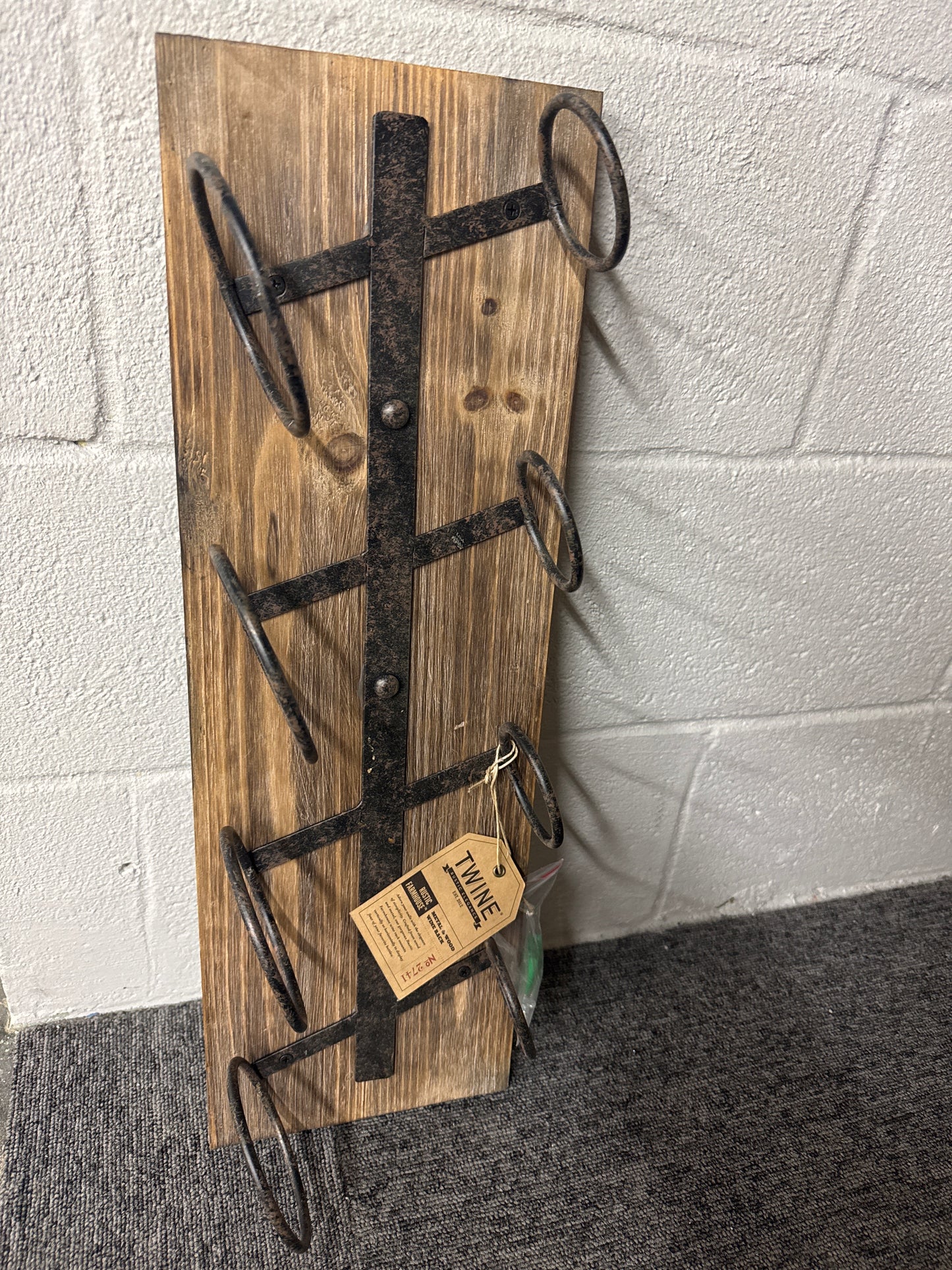 Twine Wine Metel Wood Rack