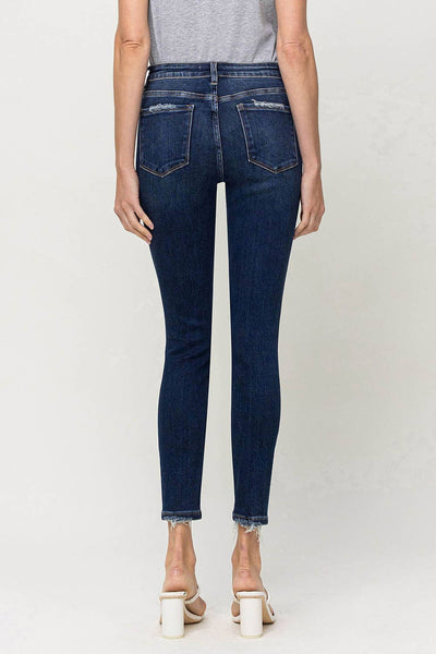 MID RISE CROP SKINNY JEANS