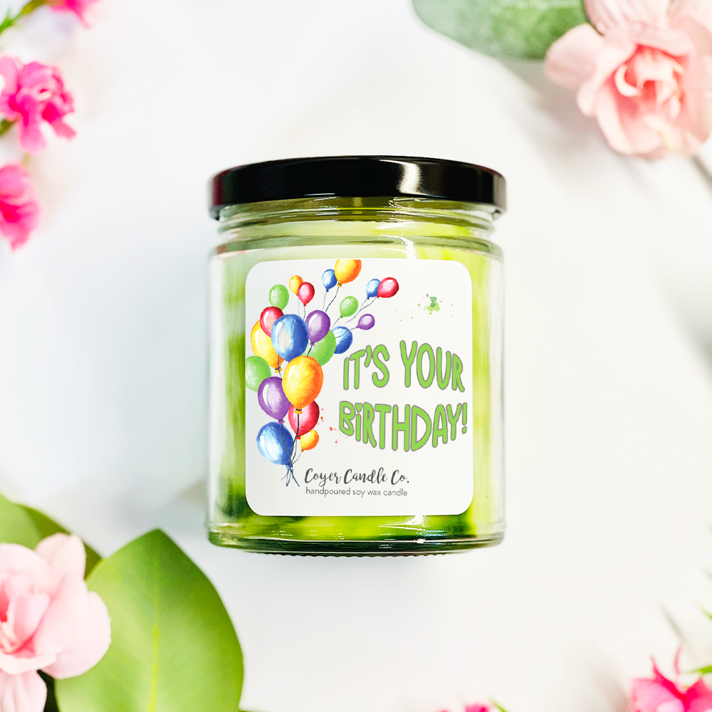 Happy Birthday | 9 oz: Happy Birthday - It's Your Day! / 9 oz. Black Jar / Choose Happiness