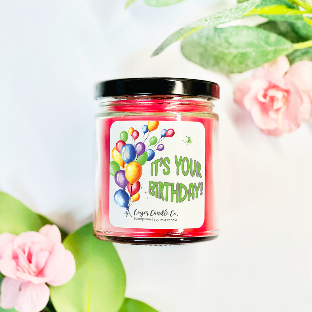 Happy Birthday | 9 oz: Happy Birthday - It's Your Day! / 9 oz. Black Jar / Choose Happiness
