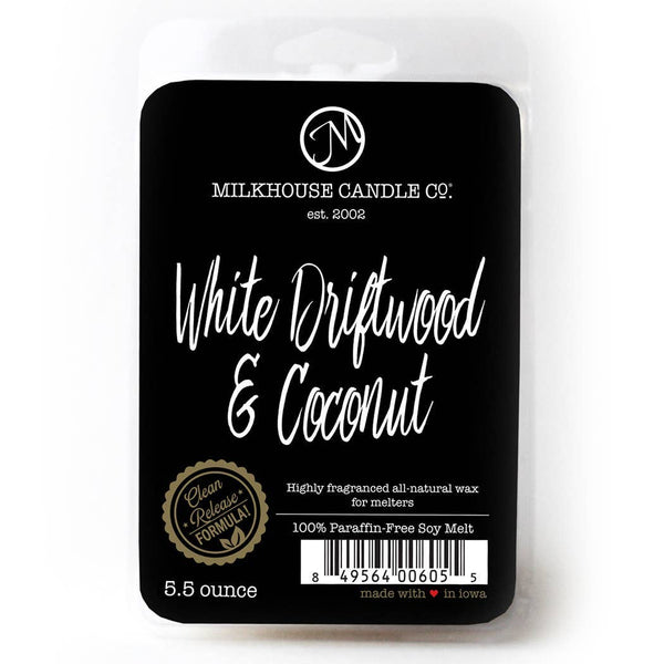 5.5 oz Wax Melts: White Driftwood & Coconut