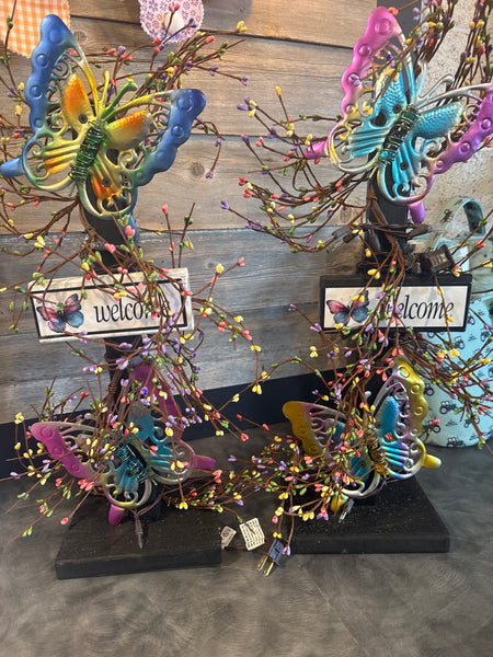 Handmade Amish Lighted Stands