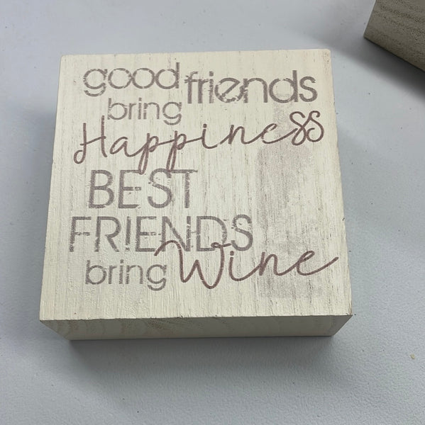 Best Friend Wine Blocks