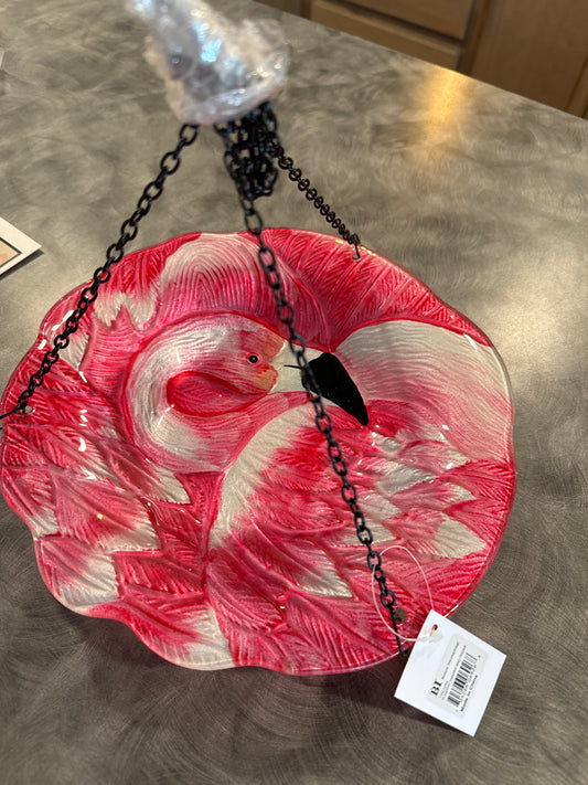 Flamingo hanging bird Feeder