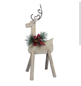 Wood Christmas Reindeer