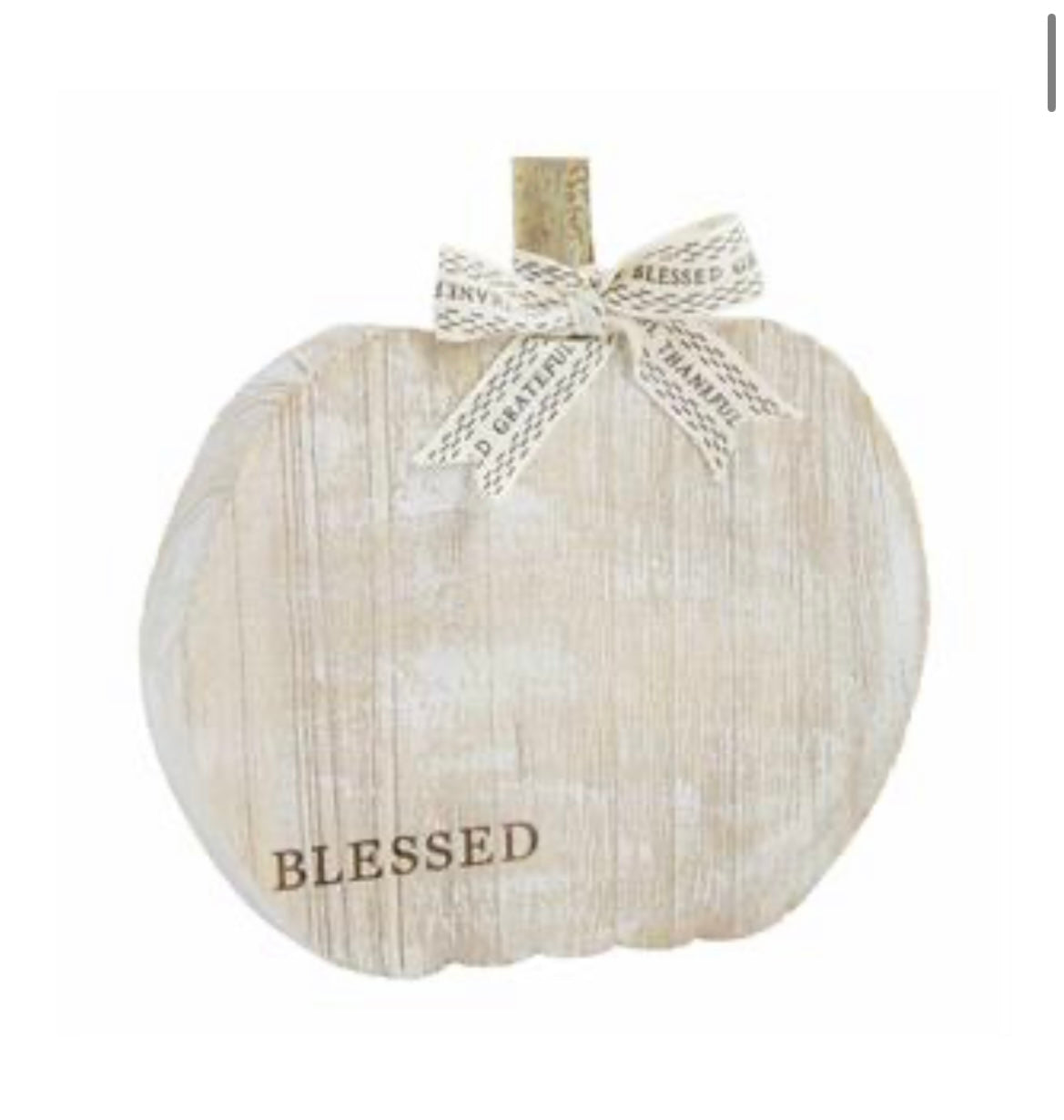 Blessed Whitewashed Pumpkin