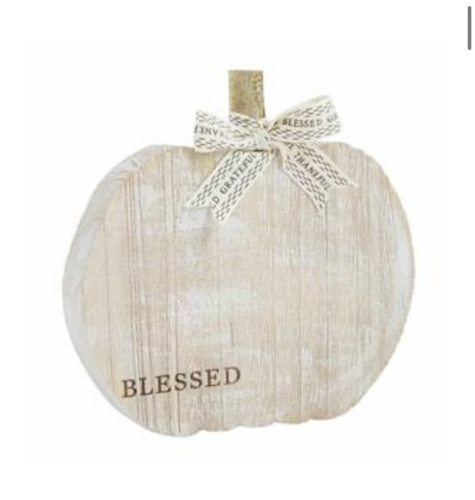 Blessed Whitewashed Pumpkin